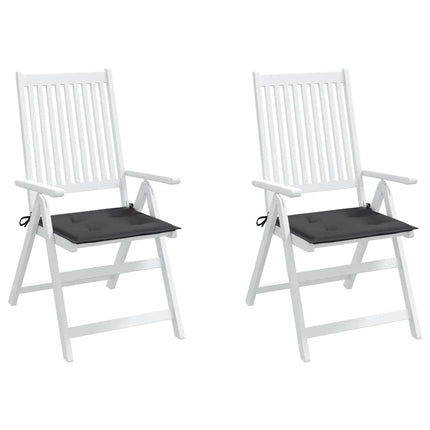 Garden Chair Cushions 2 pcs Anthracite 19.7"x19.7"x1.6" Oxford Fabric