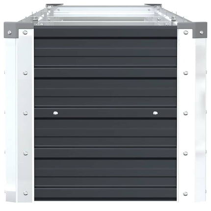 Garden Raised Bed Galvanized Steel 126"x15.7"x17.7" Anthracite