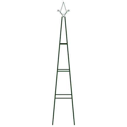 Garden Climbing Plant Racks 2 pcs Dark Green 13.8"x13.8"x76.8" Iron