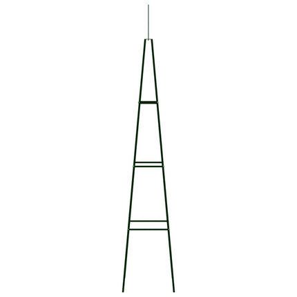 Garden Climbing Plant Racks 2 pcs Dark Green 13.8"x13.8"x76.8" Iron