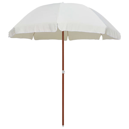 Garden Parasol Sand Polyester, Steel Large UV-resistant materials