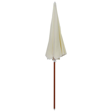 Garden Parasol Sand Polyester, Steel Large UV-resistant materials