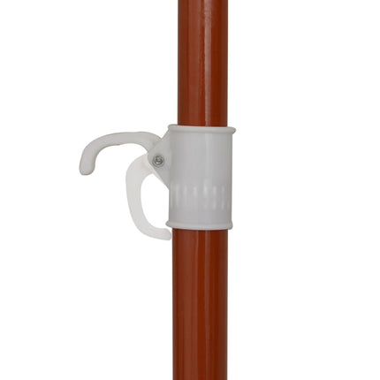 Garden Parasol Sand Polyester, Steel Large UV-resistant materials
