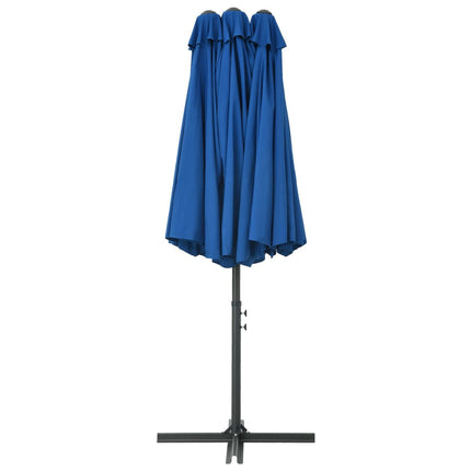 Garden Parasol with Aluminum Pole 181.1"x106.3" Blue