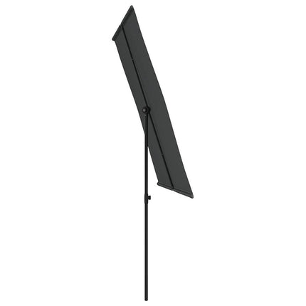 Garden Parasol with Aluminum Pole 6.6'x4.9'Anthracite