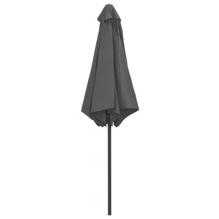 Garden Parasol with Aluminum Pole 106.3"x96.9" Anthracite