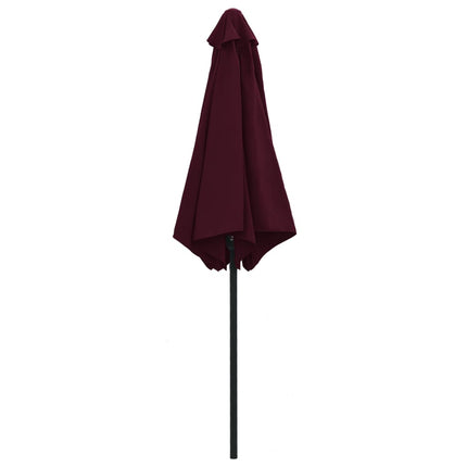 Garden Parasol with Aluminum Pole 106.3"x96.9" Bordeaux Red