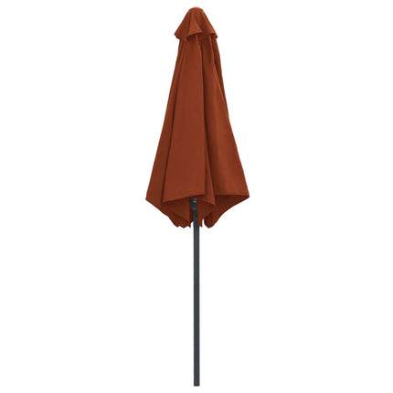 Garden Parasol with Aluminum Pole 106.3"x96.9" Terracotta