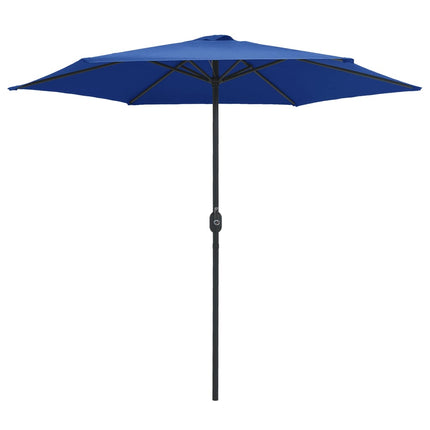 Garden Parasol with Aluminum Pole 106.3"x96.9" Azure Blue