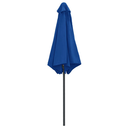 Garden Parasol with Aluminum Pole 106.3"x96.9" Azure Blue