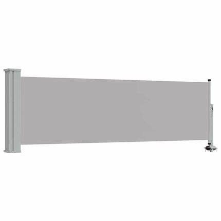 Patio Retractable Side Awning 31.5"x118.1" Gray