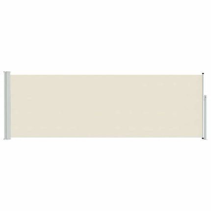 Patio Retractable Side Awning 39.4"x118.1" Cream