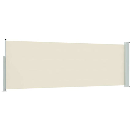 Patio Retractable Side Awning 39.4"x118.1" Cream