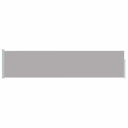 Patio Retractable Side Awning 47.2"x196.9" Gray