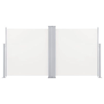 Retractable Side Awning Cream 47.2"x236.2