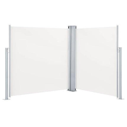 Retractable Side Awning Cream 55.1"x236.2