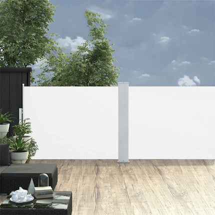Retractable Side Awning Cream 39.4"x393.7
