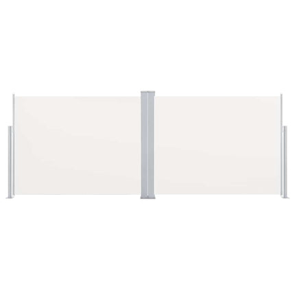 Retractable Side Awning Cream 55.1"x393.7