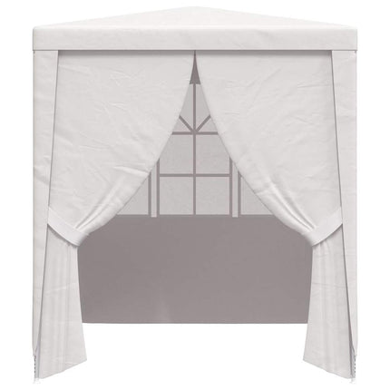 Professional Party Tent with Side Walls 8.2'x8.2'White 0.3 oz/ft²