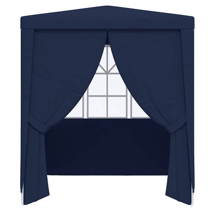 Professional Party Tent with Side Walls 8.2'x8.2'Blue 0.3 oz/ft²