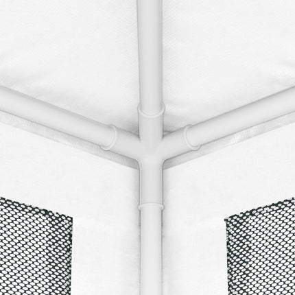 Party Tent with 4 Mesh Sidewalls 13.1'x13.1'White