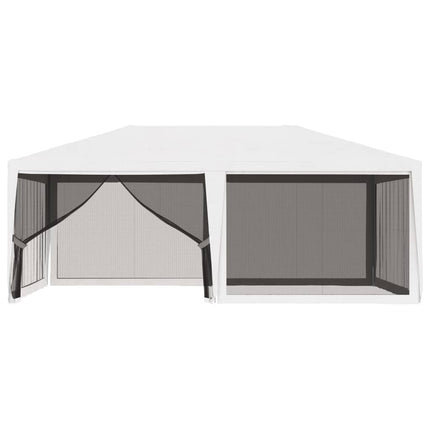 Party Tent with 4 Mesh Sidewalls 13.1'x19.7'White