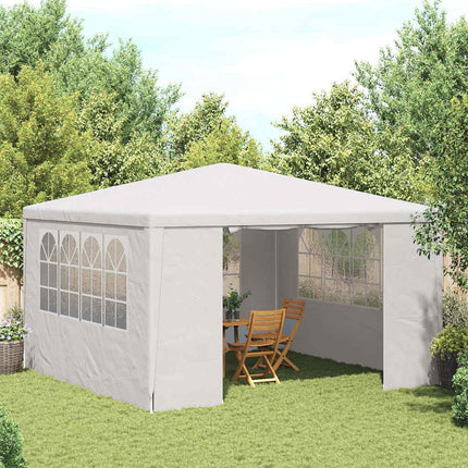 Professional Party Tent with Side Walls 13.1'x13.1'White 0.3 oz/ft²