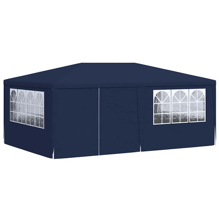 Professional Party Tent with Side Walls 13.1'x19.7'Blue 0.3 oz/ft²