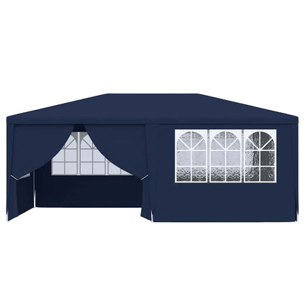 Professional Party Tent with Side Walls 13.1'x19.7'Blue 0.3 oz/ft²