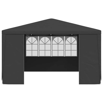 Professional Party Tent with Side Walls 13.1'x13.1'Anthracite 0.3 oz/ft²
