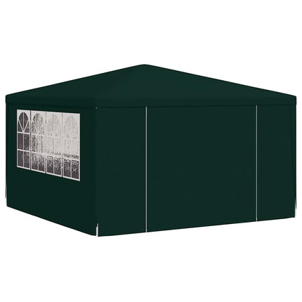 Professional Party Tent with Side Walls 13.1'x13.1'Green 0.3 oz/ft²