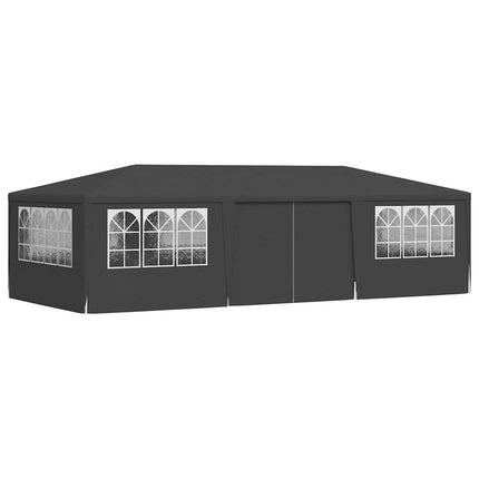 Professional Party Tent with Side Walls 13.1'x29.5'Anthracite 0.3 oz/ft²