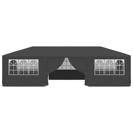 Professional Party Tent with Side Walls 13.1'x29.5'Anthracite 0.3 oz/ft²