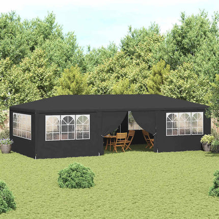 Professional Party Tent with Side Walls 13.1'x29.5'Anthracite 0.3 oz/ft²