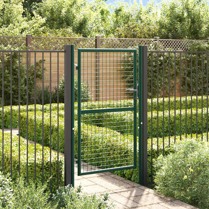 Fence Gate Steel 39.4x59.1" Green