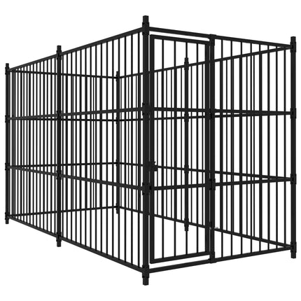Outdoor Dog Kennel 118.1"x59.1"x72.8