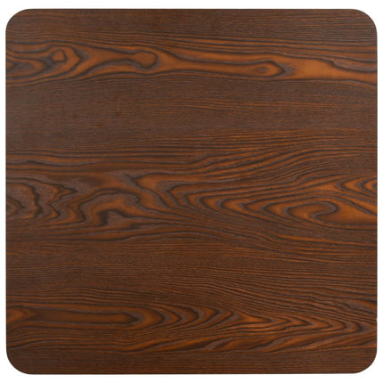 Bistro Table Dark Brown 31.5"x31.5" MDF