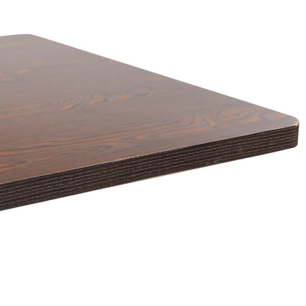 Bistro Table Dark Brown 31.5"x31.5" MDF