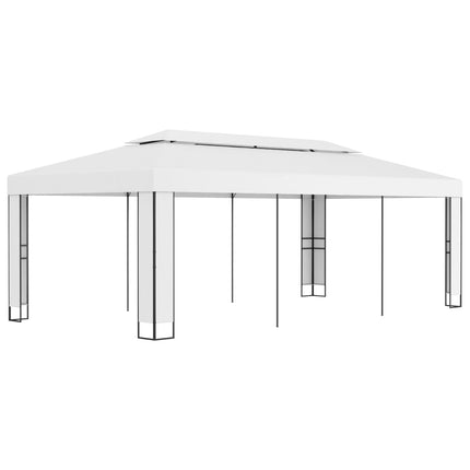 Gazebo with Double Roof 9.8'x19.6'White