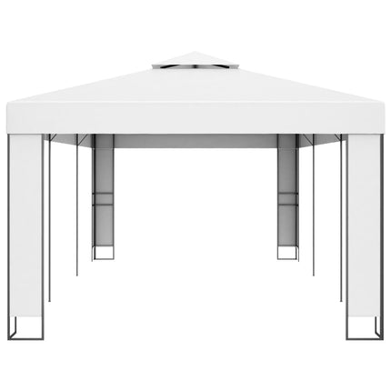 Gazebo with Double Roof 9.8'x19.6'White