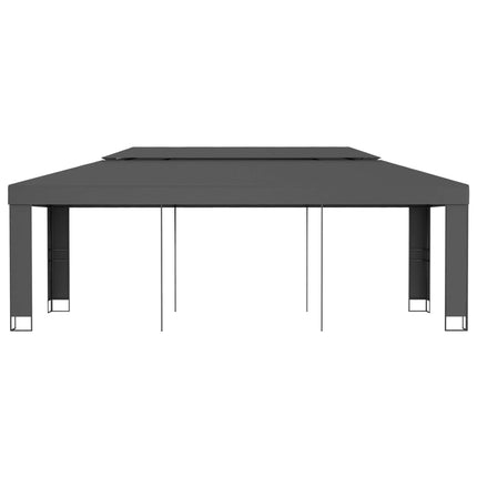 Gazebo with Double Roof 9.8'x19.6'Anthracite