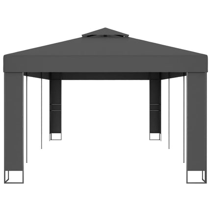 Gazebo with Double Roof 9.8'x19.6'Anthracite