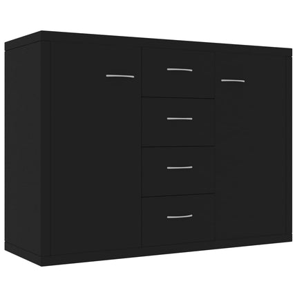 Sideboard Black 34.6x11.8x25.6" Engineered Wood