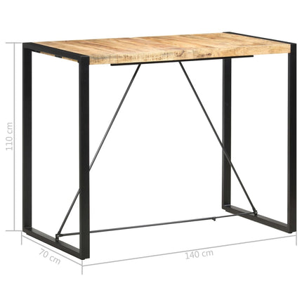 Bar Table 55.1"x27.6"x43.3" Solid Mango Wood