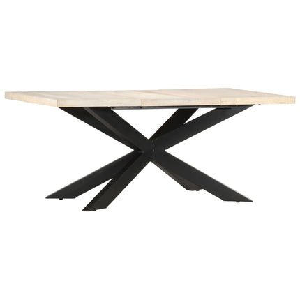 Dining Table 70.9"x35.4"x29.9" Solid Bleached Mango Wood