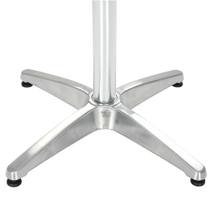 Patio Table Silver 31.5"x27.6" Aluminum