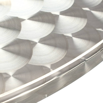Patio Table Silver 31.5"x27.6" Aluminum