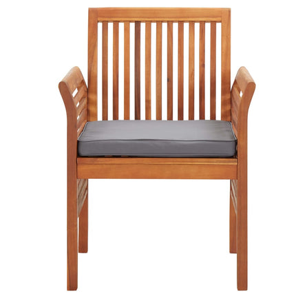 7 Piece Patio Dining Set with Cushions Solid Acacia Wood