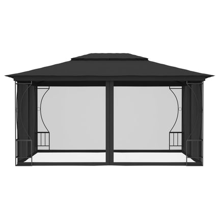 Gazebo with Nets 9.8'x13.1'x8.7'Anthracite