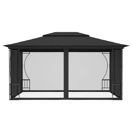 Gazebo with Nets 9.8'x13.1'x8.7'Anthracite